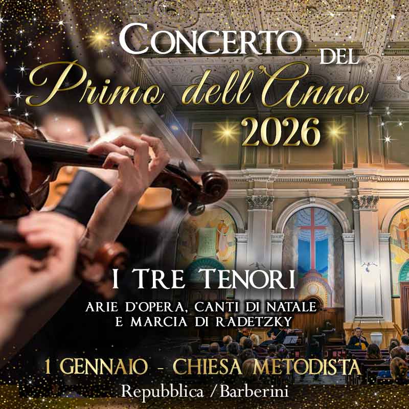 Concerto Del Primo Dell'anno: I Tre Tenori - 1 Gennaio 2026 Concerto Del Primo Dell'anno: I Tre Tenori - 1 Gennaio 2026
